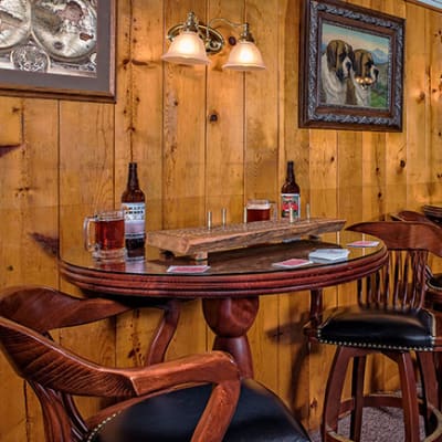 Game of cribbage and a drink after a day of hiking in Lassen Park