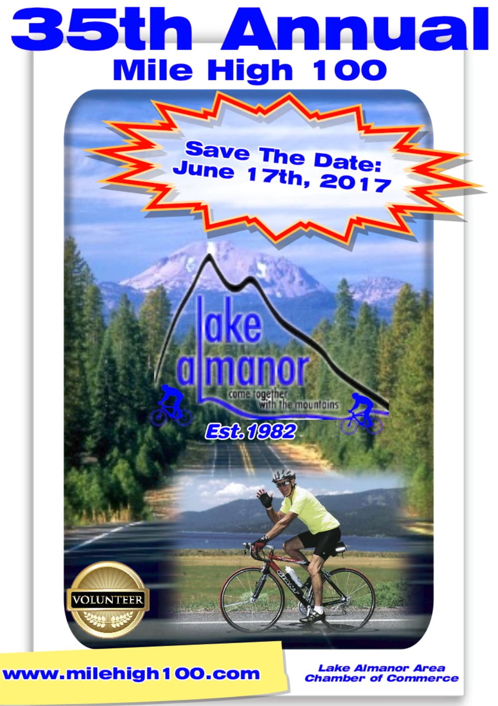 Lake Almanor Basin Mile High Bike Ride 2017